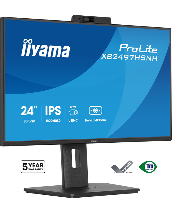 iiyama ProLite XB2497HSNH-B1 24IN IPS LCD 4MS 1920X1080 350CD/M2 HDMI/DP/USB 2 23.8" Full HD Noir