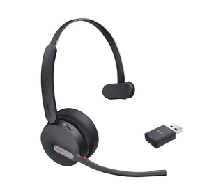 Yealink WH64 Hybrid Mono Teams Casque Sans fil Arceau Bureau/Centre d'appels Micro-USB Bluetooth Noir