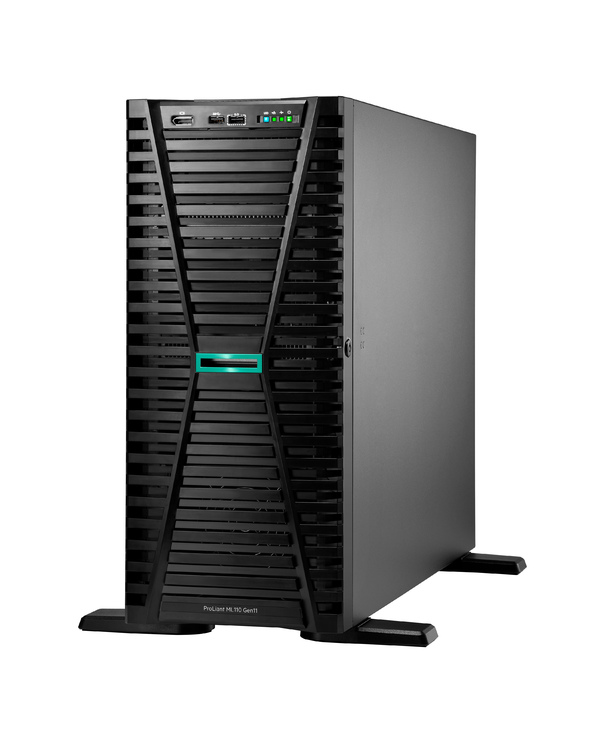 HPE ProLiant ML110 Gen11 4514Y 2.0GHz 16c 1P 2x32GB-R 8SFF MR408i-o 2x480GB SSD 2x1000W PS EU Server