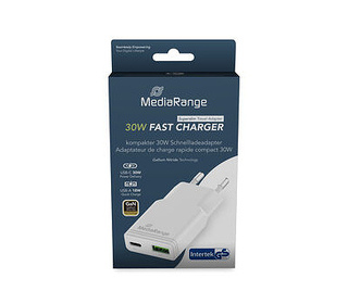MediaRange MRMA125 chargeur d'appareils mobiles Universel Blanc Secteur Charge rapide Intérieure