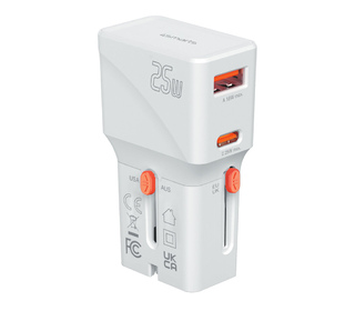 4smarts 541646 chargeur d'appareils mobiles Universel Orange, Blanc Secteur Charge rapide Intérieure