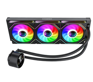 GameMax ICEBURG 360 DIGITAL BK système de refroidissement d’ordinateur Processeur Kit watercooling 12 cm Noir 1 pièce(s)