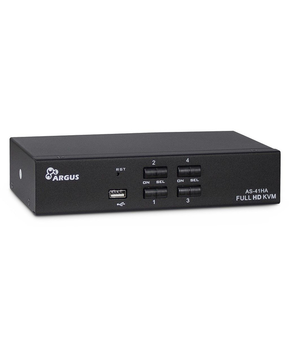 Inter-Tech AS-41HA HDMI commutateur écran, clavier et souris Noir