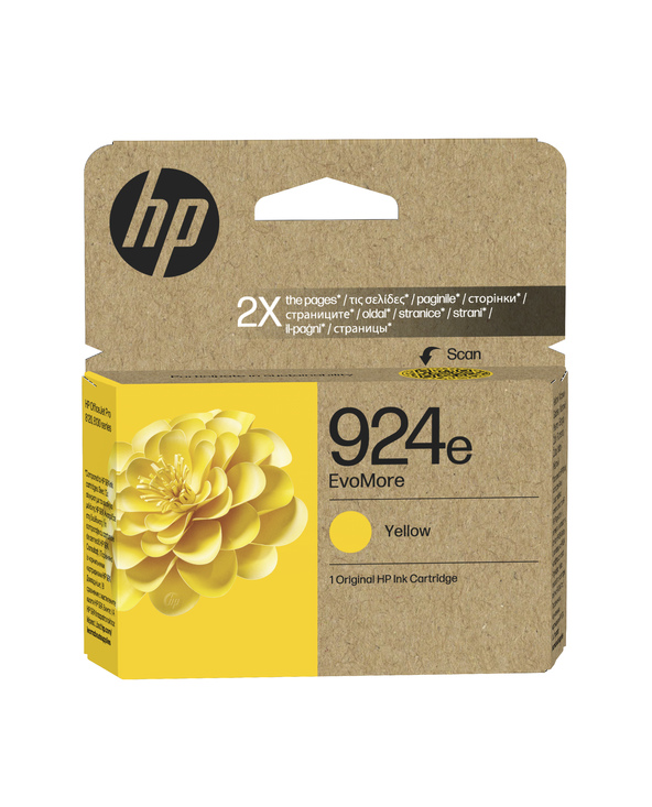 HP 924e Cartouche d’encre authentique Jaune EvoMore