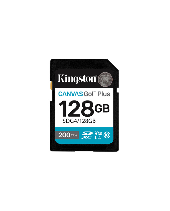 Kingston Technology Canvas Go! Plus 128 Go SDXC Canvas Go Plus Gen4 200 Mo/s C10 UHS-I U3 V30