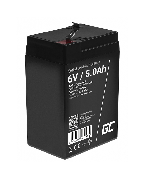 Green Cell AGM11 Batterie de l'onduleur Sealed Lead Acid (VRLA) 6 V 5 Ah