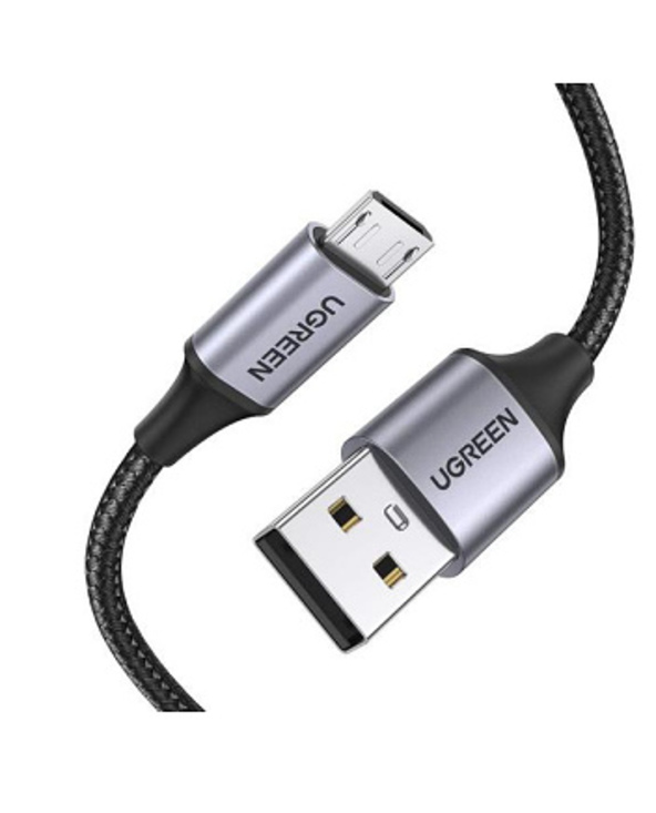 Ugreen UG-60146 câble USB USB 2.0 1 m Micro-USB A USB A 0,48 Gbit/s Noir, Gris
