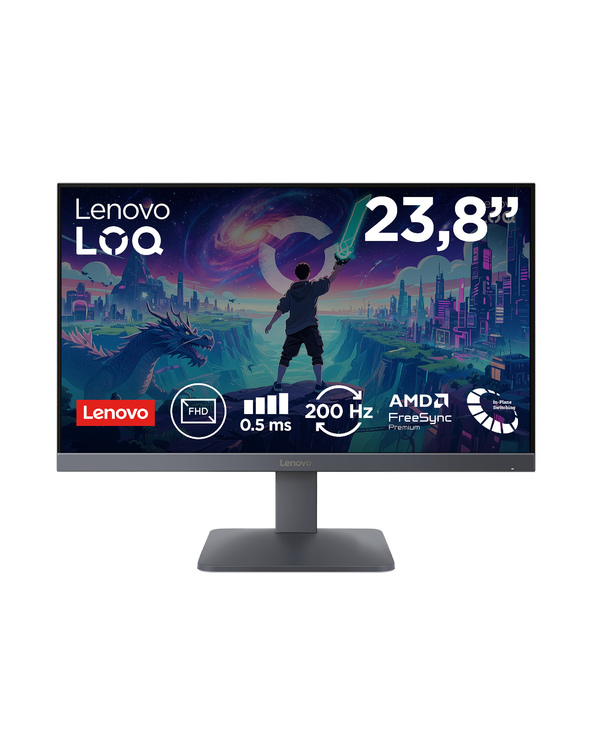 Lenovo LOQ 24-10 MONITEUR 23.8" LED Full HD 4 ms Noir