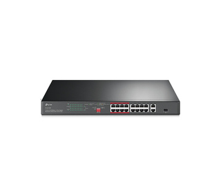 TP-Link TL-SL1218P commutateur réseau Non-géré Gigabit Ethernet (10/100/1000) Connexion Ethernet, supportant l'alimentation via 