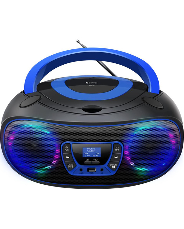Denver TDB-212BU Bleu Lecteur CD personnel
