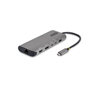 StarTech.com Adaptateur Multiport USB4, Double Sortie 4K Sans Pilote pour macOS et Windows, Recharge Power Delivery 140W, Hub 3 