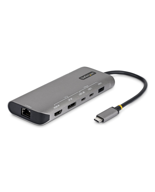 StarTech.com Adaptateur Multiport USB4, Double Sortie 4K Sans Pilote pour macOS et Windows, Recharge Power Delivery 140W, Hub 3 