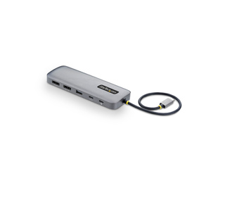 StarTech.com Adaptateur Multiport USB-C vers Deux Ports DisplayPort 10-en-1, Recharge Power Delivery 100 W, 2x4K 60Hz, Hub 5 Por