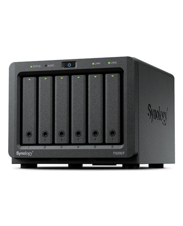 Synology FS200T serveur de stockage NAS Bureau Intel Celeron J4125 4 Go DDR4 Noir