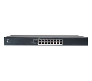 LevelOne GEU-1632 Non-géré Gigabit Ethernet (10/100/1000) 1U Gris