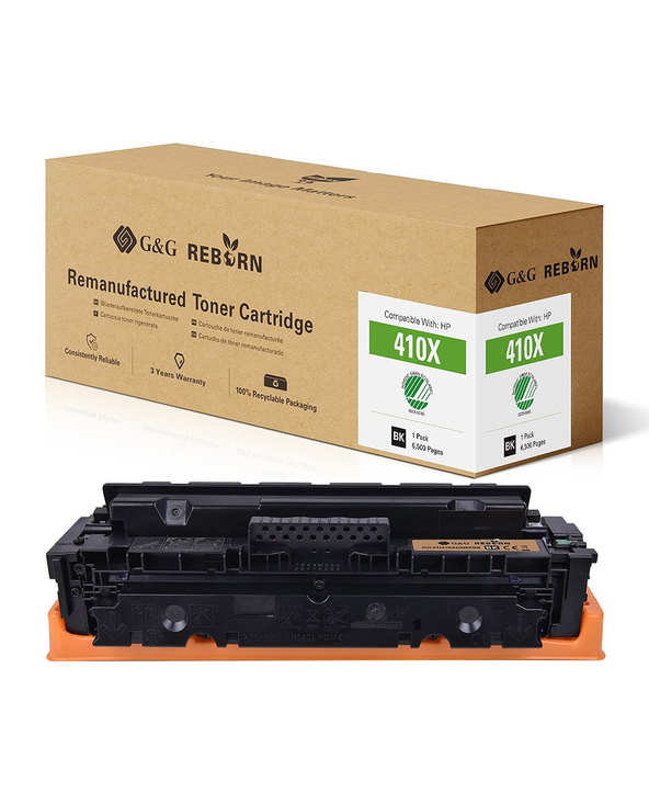 G&G GG-PH410XQNEFBK Cartouche de toner 1 pièce(s) Compatible Noir