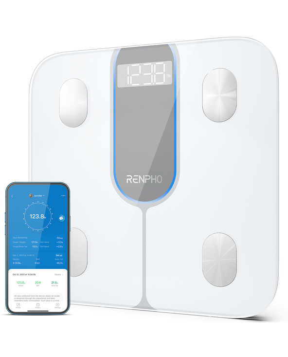 Renpho ELIS 1C Carré Blanc Pèse-personne électronique