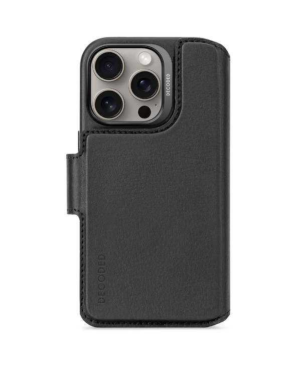 Decoded Leather Detachable Wallet Case coque de protection pour téléphones portables 15,5 cm (6.1") Étui avec portefeuille Noir