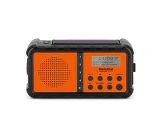 TechniSat TECHNIRADIO SOLAR 2 Portable Analogique et numérique Noir, Orange
