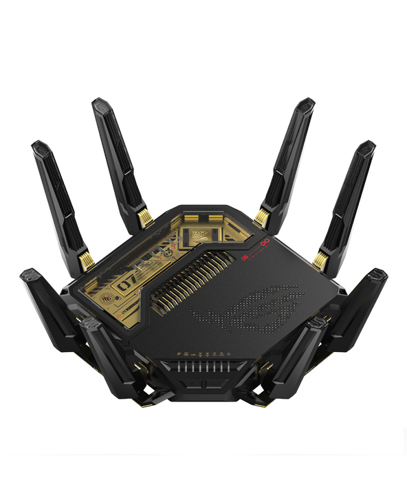 ASUS ROG Rapture GT-BE98 routeur sans fil 10 Gigabit Ethernet Quad-band (2.4 GHz / 5 GHz-1 / 5 GHz-2 / 6 GHz) Noir