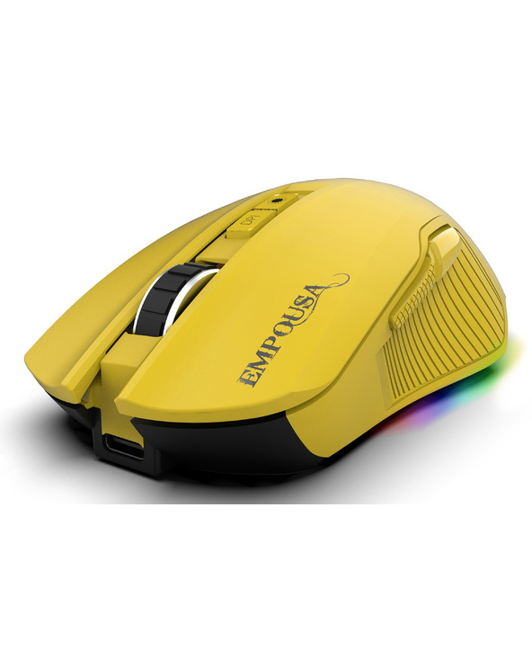 Inca IMG-328MX souris Gaming Droitier RF Wireless + Bluetooth + USB Type-C Optique 12800 DPI