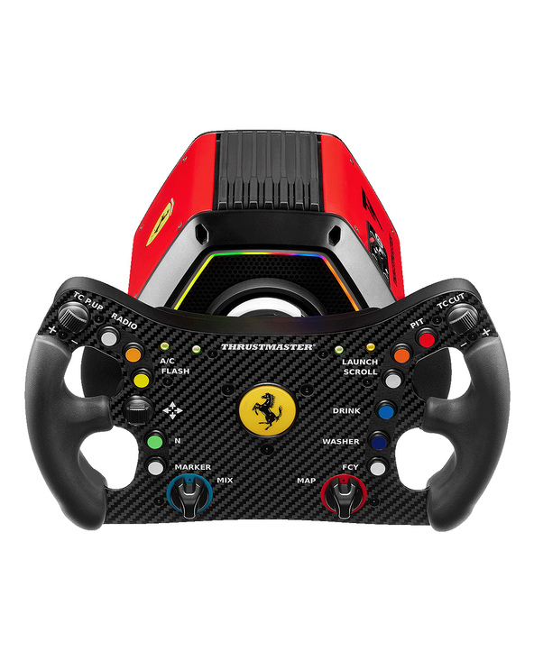 Thrustmaster T818 Ferrari 488 GT3 Simulator Noir, Rouge USB Volant + pédales Analogique/Numérique PC