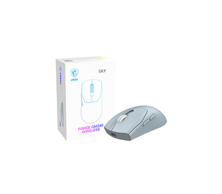 MSI Forge Gm340 Wireless Sky souris Gaming Ambidextre RF sans fil + Bluetooth Optique 12000 DPI