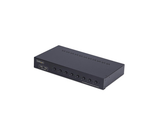 StarTech.com Commutateur KVM DisplayPort 8 Ports avec Kit de Montage en Rack 1U, DP 1.2 4K 60Hz, Commutation par Bouton-Poussoir