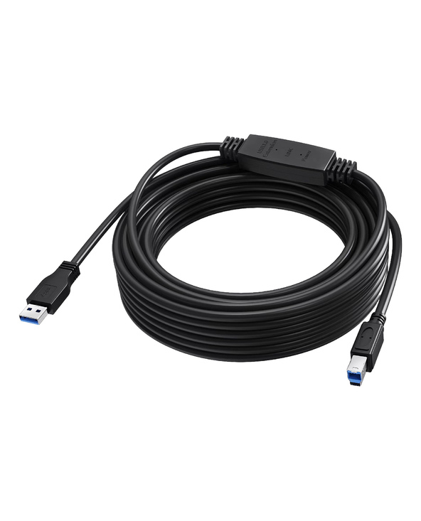 Vision TC 10MUSB3.0+/BL câble USB USB 3.2 Gen 1 (3.1 Gen 1) 10 m USB C USB B 5 Gbit/s Noir