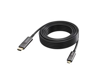 Vision TC 15MUSBCHDMI+/BL câble vidéo et adaptateur 15 m USB Type-C HDMI Type A (Standard) Noir