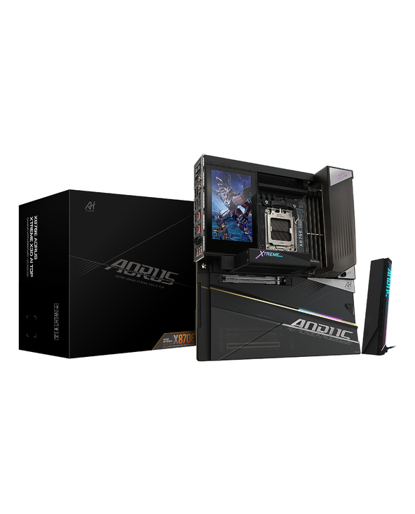 GIGABYTE X870E AORUS XTREME X3D AI TOP Carte Mère - Prend en charge les processeurs AMD Ryzen série 9000, VRM 24+2+2 phases, jus