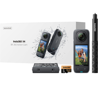 Insta360 X4 Adventure Bundle caméra pour sports d'action 72 MP 8K Ultra HD CMOS 25,4 / 2 mm (1 / 2") Wifi 500 g