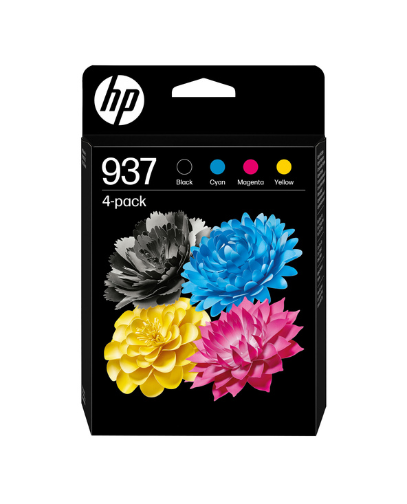 HP 937 Pack de 4 Cartouches d’encre authentiques CMJN