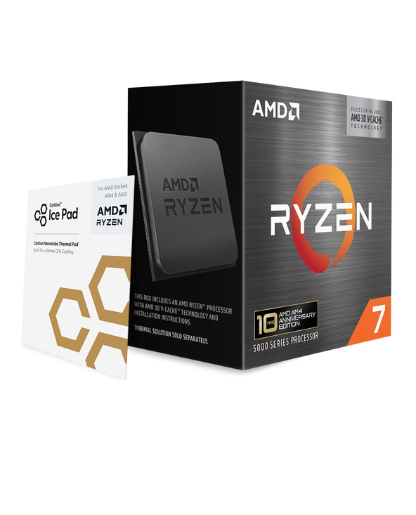 AMD Ryzen 7 5800X3D processeur 3,4 GHz 96 Mo L3 Boîte