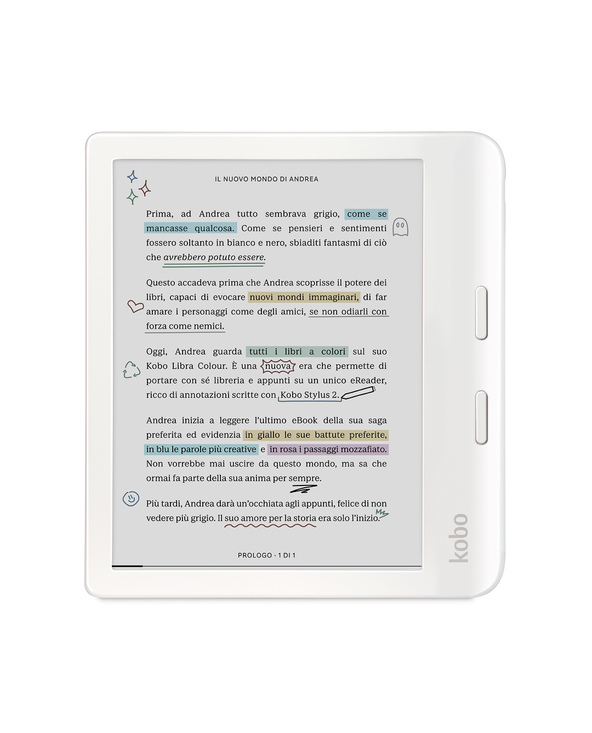 Rakuten Kobo Libra Colour Liseuse Écran tactile 32 Go Wifi Blanc