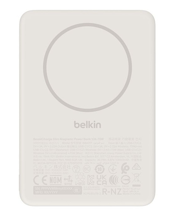 Belkin BPD017HQSA banque d'alimentation électrique 5000 mAh Recharge sans fil Sable