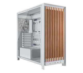 Corsair FRAME 5000D WOOD RS Midi Tower Noyer, Blanc