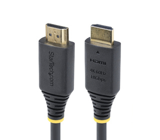 StarTech.com Câble HDMI Haut Débit Certifié Premium de 2,4m, 4K 60 Hz/1440p 144 Hz, HDR10/HDCP 2.2/ARC, 18 Gbps, Câble UHD HDMI 