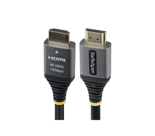 StarTech.com Câble HDMI Haute Vitesse Certifié Premium de 1,5m, 4K 60Hz/1440p 144Hz, Câble HDMI 2.0 avec HDR10/ARC, 18 Gbps, Câb