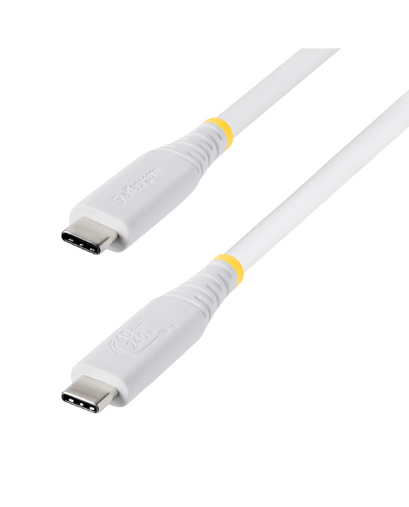 StarTech.com Câble USB4 de 50cm, 40 Gbps, Câble USB-C Certifié USB-IF, 240 W PD, 8K 60Hz/4K 240Hz DP2.1 DP40, Gaine TPE, Compati