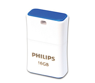 Philips FM16FD85B/00 lecteur USB flash 16 Go USB Type-A 2.0 Bleu, Blanc