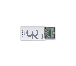 Philips Click lecteur USB flash 32 Go USB Type-C 3.2 Gen 1 (3.1 Gen 1) Transparent, Blanc