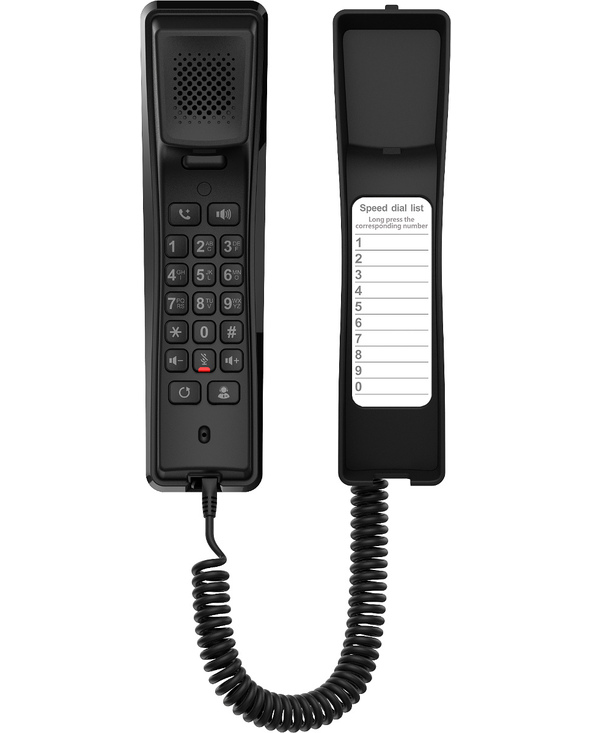 Fanvil H2U V2 téléphone fixe Noir 2 lignes