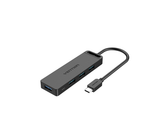 Vention TGKBB hub & concentrateur USB 3.2 Gen 1 (3.1 Gen 1) Type-C 5000 Mbit/s Noir