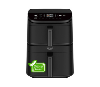 Cosori CAF-DC121-AEUR Double 10,8 L Autonome 2630 W Friteuse d’air chaud Noir