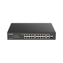 D-Link DGS-1100-18PV2 commutateur réseau Géré L2 Gigabit Ethernet (10/100/1000) Connexion Ethernet, supportant l'alimentation vi
