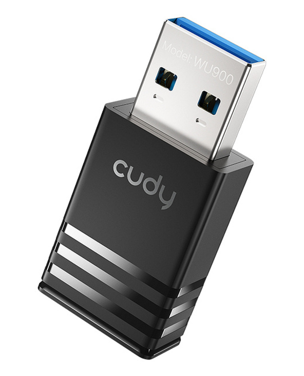 Cudy AX900 Dual-Band Wi-Fi 6 USB Adapter, WU900 1.0 WLAN 600 Mbit/s