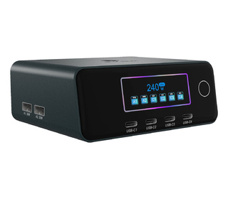 ICY BOX IB-PS2401 Universel Noir Secteur Charge rapide Intérieure