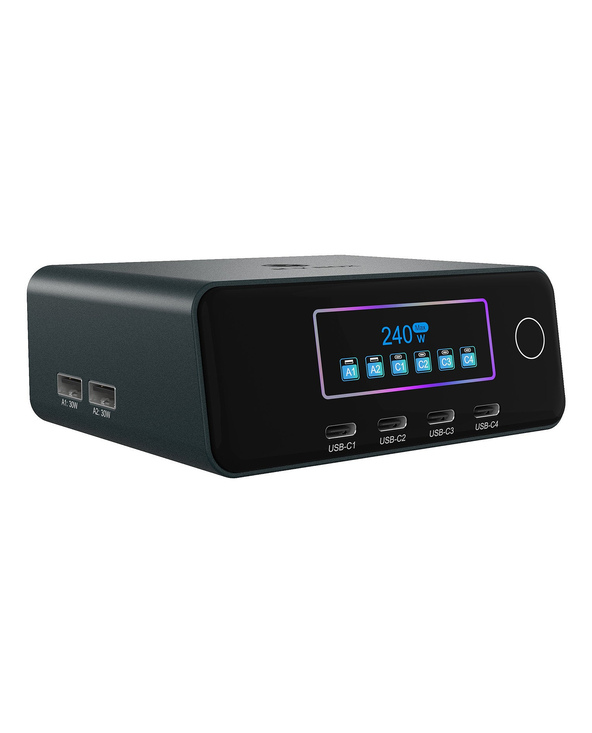 ICY BOX IB-PS2401 Universel Noir Secteur Charge rapide Intérieure