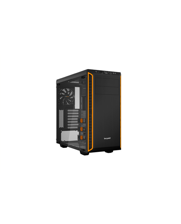 be quiet! Pure Base 600 Orange | Boîtier PC vitré, Mini ITX / Micro ATX / ATX,1 ventilateur Pure Wings 2 120 mm, 1 ventilateur P